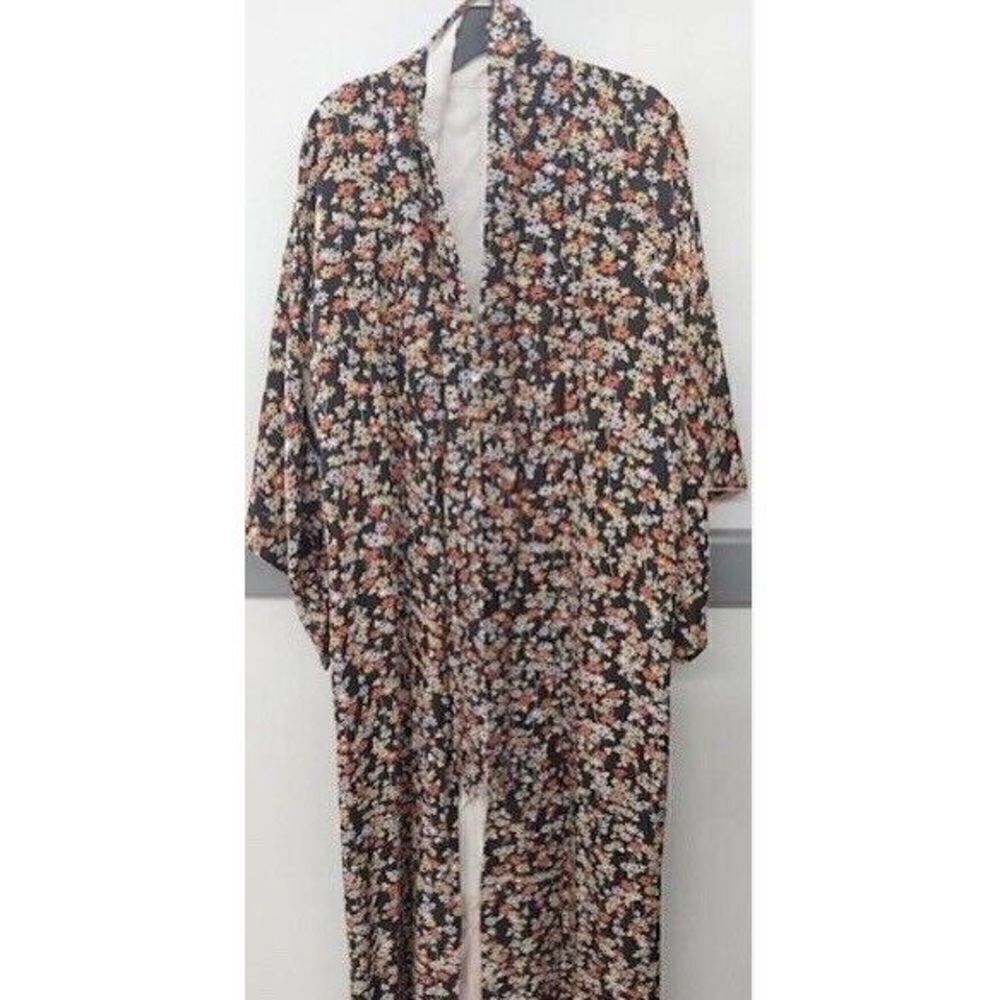 Japanese Women's Traditional YUKATA KIMONO JAPAN Blue Floral‎